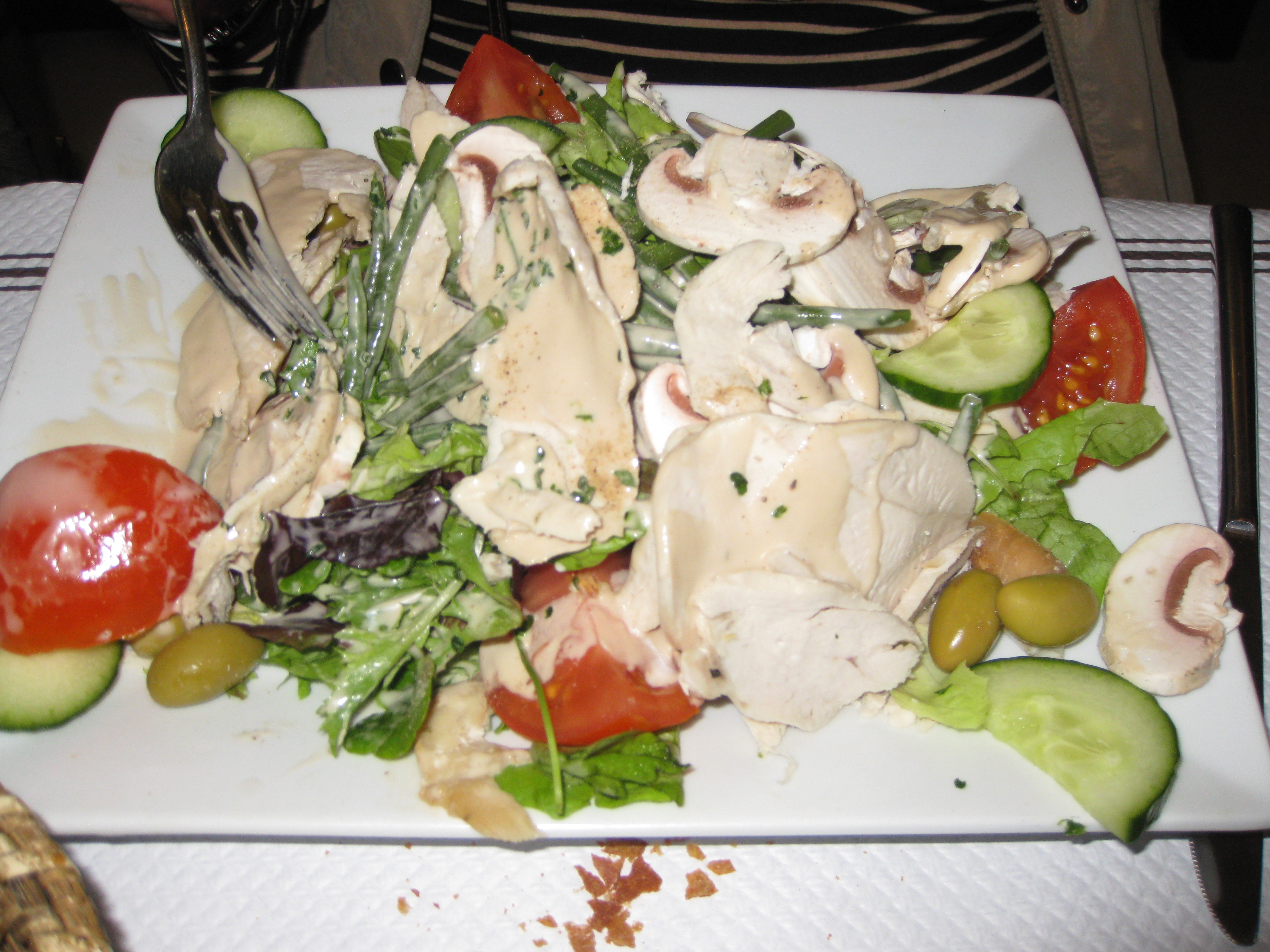 Barbara's salad for lunch