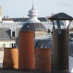 Chimney pots close up