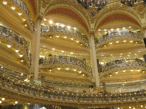 Inside the Gallerie Lafayette