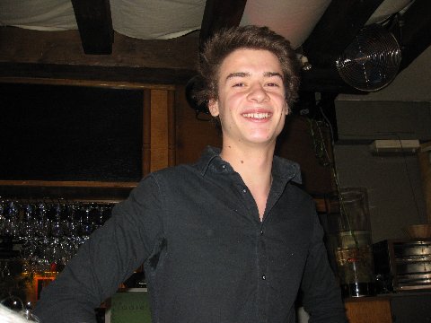 Our waiter at Lorie's, Flo.  A very nice young man.