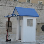 Changing of the guard in front of the Parliament